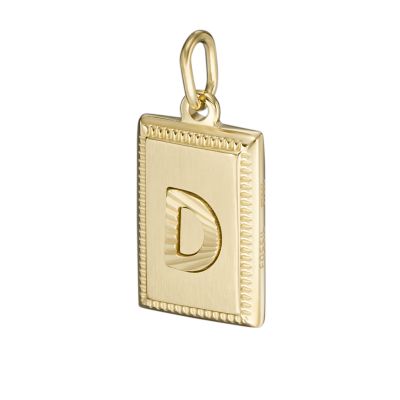 Oh So Charming Gold-Tone Stainless Steel Initial Charm - JF04254710 - Watch  Station