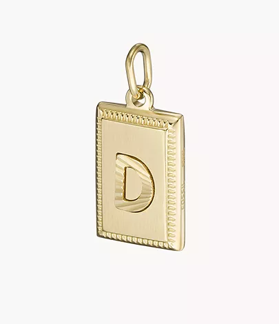 Oh So Charming Gold-Tone Stainless Steel Initial Charm - JF04254710 - Watch  Station