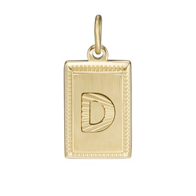 Day, Night Symbols Charms Pendant Shiny Gold Plated Brass (20x17mm) 5135 -  5136