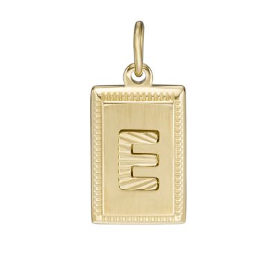 Charm Permanent Jewelry 14K Solid Gold Initial Charms / PMJ1003 K Wholesale Jewelry Website Unisex