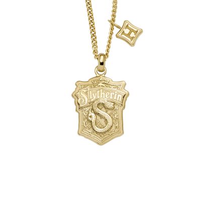 Limited Edition Harry Potter™ Slytherin™ Gold-Tone Stainless Steel Chain Necklace