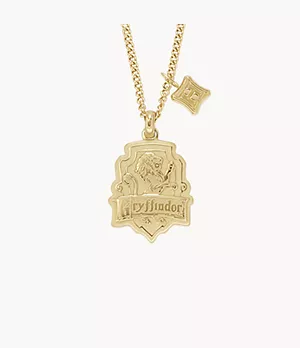 Collana a catena Harry Potter™ Grifondoro™ in edizione limitata in acciaio color oro
