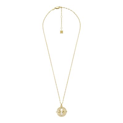 Harry Steel Limited Potter™ Fossil - Stainless Gold-Tone Chain - Time-Turner™ Necklace Edition JF04302710