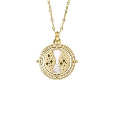 Limited Edition Harry Potter™ Time-Turner™ Gold-Tone Stainless Steel Chain  Necklace - JF04302710 - Fossil