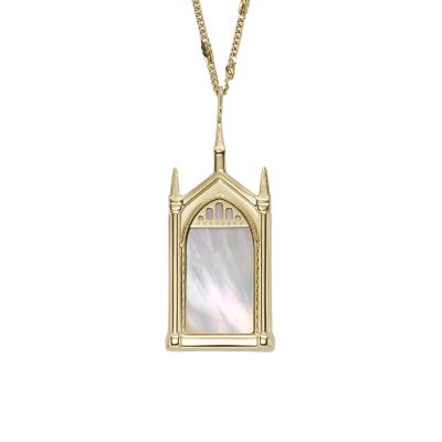 Limited Edition Harry Potter™ Mirror of Erised Mother of Pearl Chain  Necklace - JF04304710 - Fossil