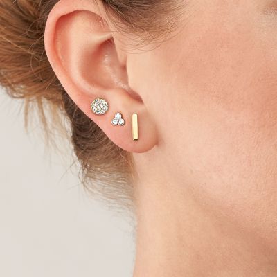 stainless steel stud earrings set