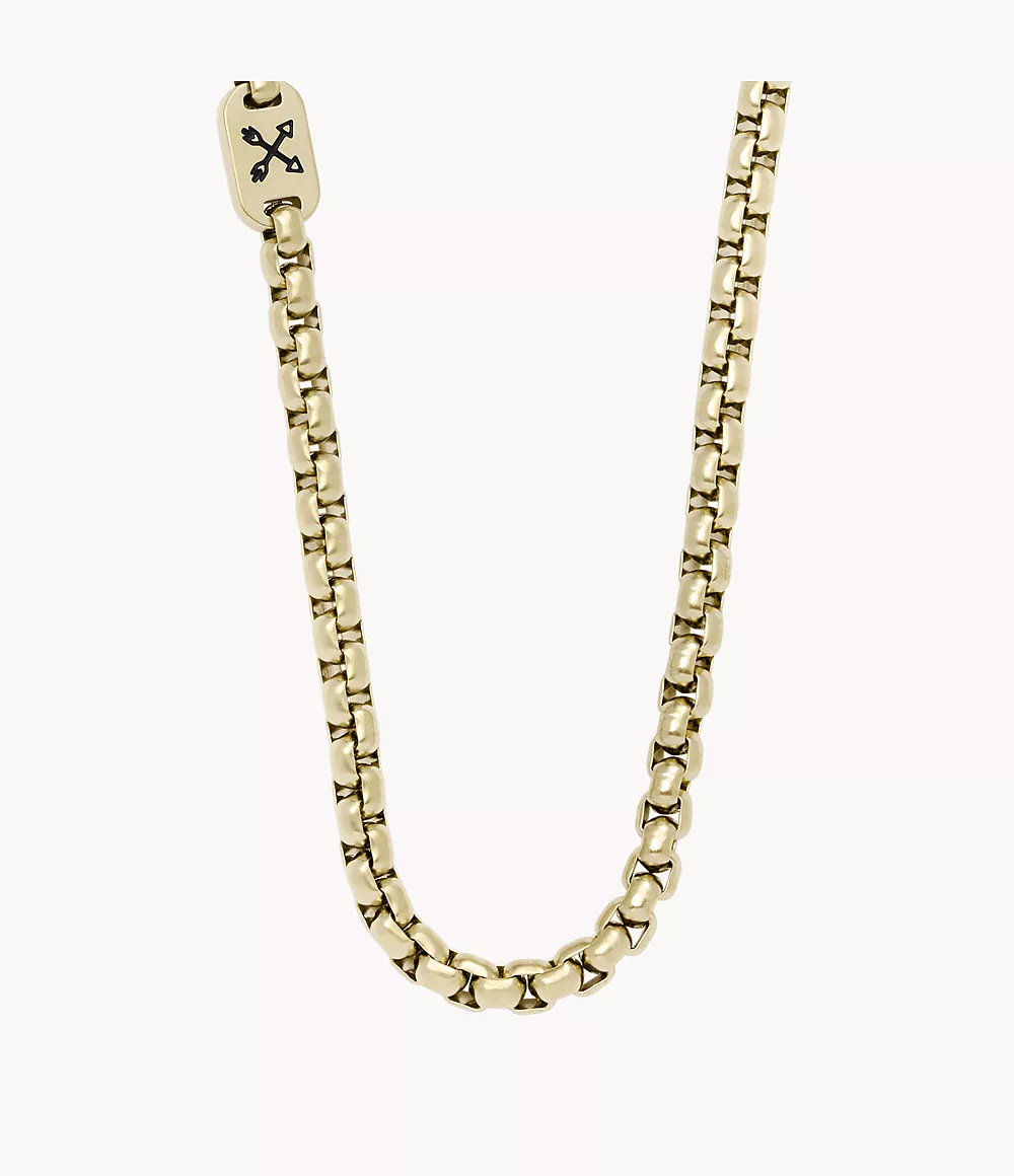 Fossil JF04337710 - Chain Adventurer Stainless - Necklace Gold-Tone Steel