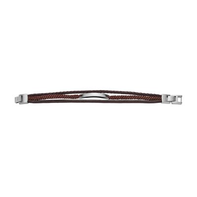 Drew Brown Leather Multi Strand - Fossil - Bracelet JF04341040