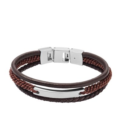 Armband Drew mehrsträngig Leder braun - JF04341040 - Fossil