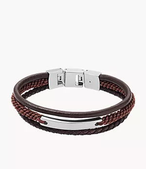 Drew Brown Leather Multi Strand Bracelet