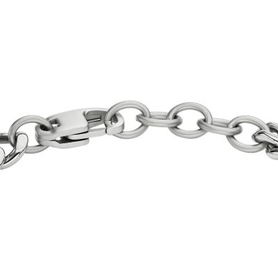 Fossil D-Link Stainless Steel Chain - JF04342040 - Bracelet Heritage