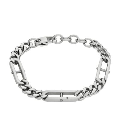 Heritage D-Link Stainless Steel Chain Bracelet - JF04342040 - Fossil