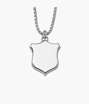 Heritage Shield Stainless Steel Pendant Necklace