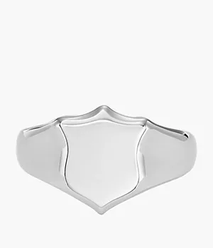 Heritage Shield Stainless Steel Signet Ring