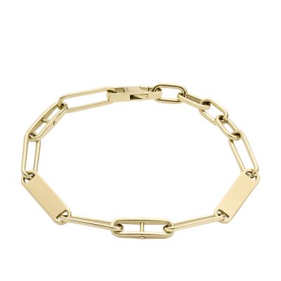 Heritage Essentials Gold-Tone Stainless Steel Chain Bracelet