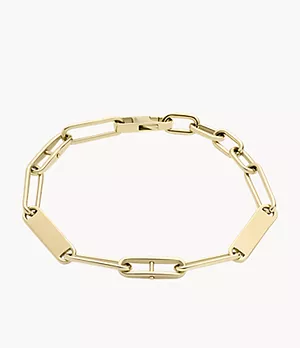 Heritage Essentials Gold-Tone Stainless Steel Chain Bracelet