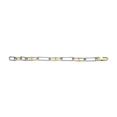 Le Bracelet Fossil femme, à chaîne Heritage D-Link en acier inoxydable,  bicolore, JF04349998