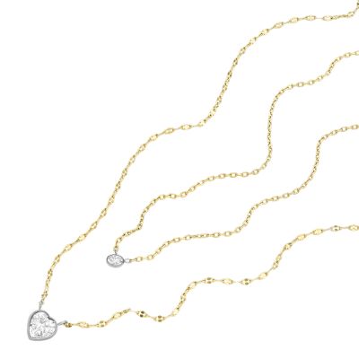 Sadie Tokens Of Affection Two-Tone Stainless Steel Chain Necklace