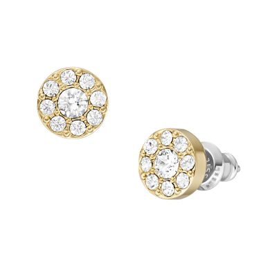 Sadie All Stacked Up Gold-Tone Stainless Steel Stud Earrings