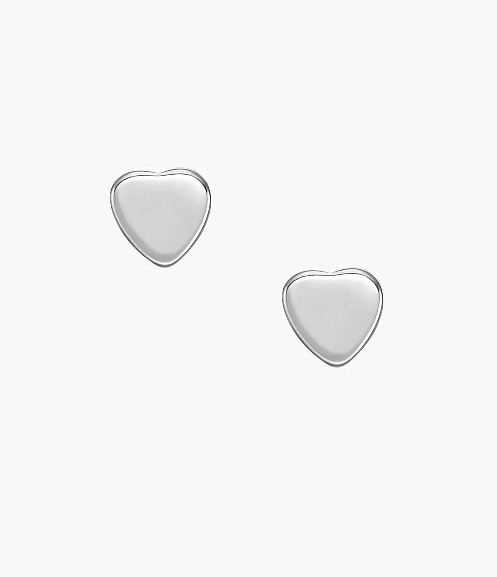 Hearts Stainless Steel Stud Earrings  JF04387040

