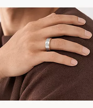 Classic Two-Tone Stainless Steel Band Ring
