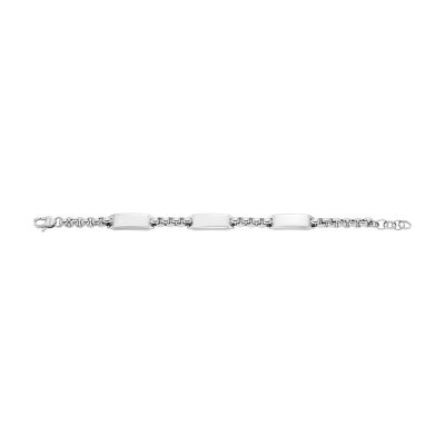 Drew Stainless Steel ID Bracelet - JF04400040 - Fossil | Edelstahlarmbänder