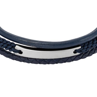 Midnight Blue Leather Bracelet