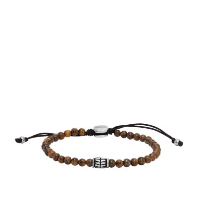 Tiger's Eye Beaded Bracelet - JF04413040 - Fossil