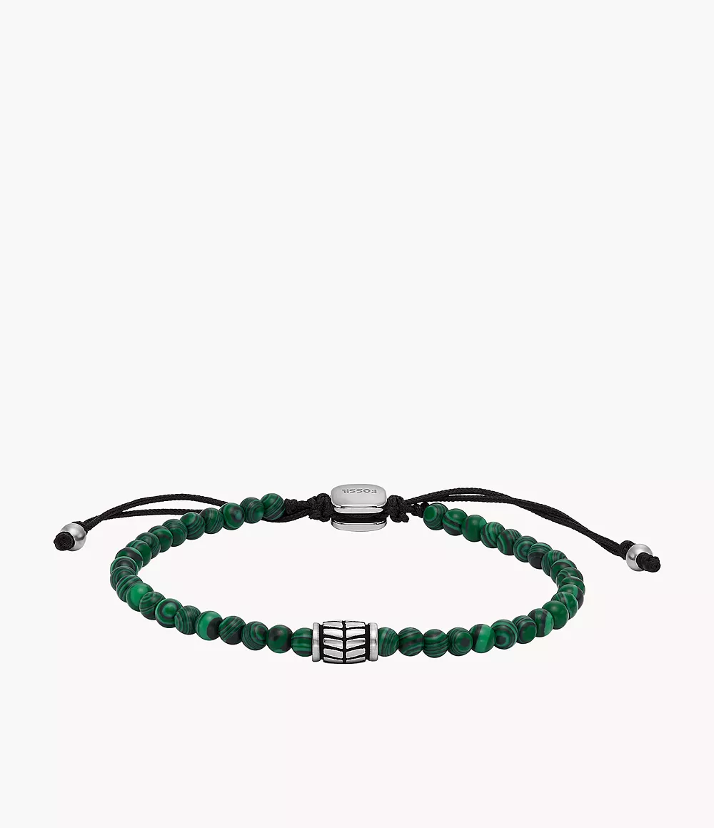 Reconstituted Malachite Beaded Bracelet  JF04415040
