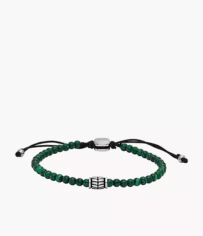 Fossil Bracelet JF04415040 - Beaded Malachite - Reconstituted