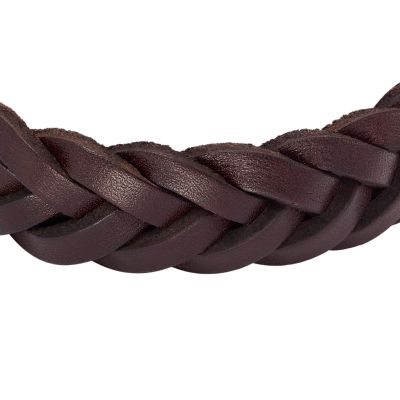 Leather Essentials Brown Leather Strap Bracelet