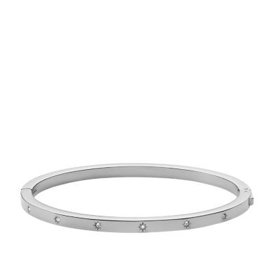 Sadie Shine Bright Stainless Steel Bangle Bracelet