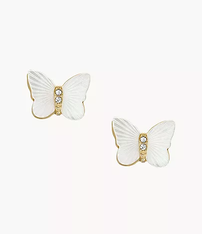 Women’s mother-of-pearl butterfly earrings. 