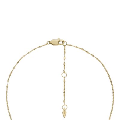 Heritage Locket Collection Gold-Tone Stainless Steel Chain Necklace