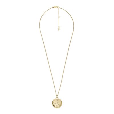 Locket Collection Gold-Tone Stainless Steel Chain Necklace