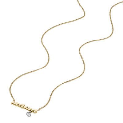 Sadie Name Necklace Two-Tone Stainless Steel Chain Necklace