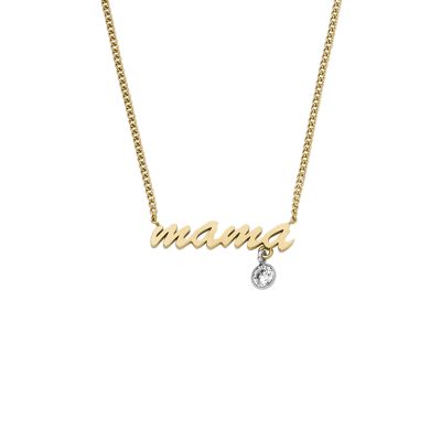 Sadie Name Necklace Two-Tone Stainless Steel Chain Necklace