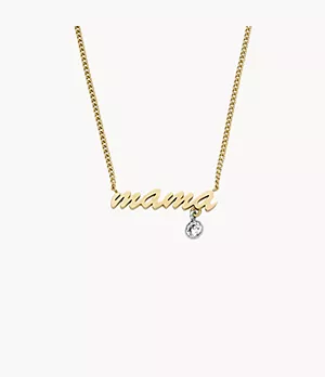 Sadie Name Necklace Two-Tone Stainless Steel Chain Necklace