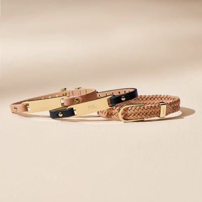 Louis Vuitton Leather Plaque Bracelet