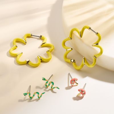 Fossil sale flower earrings