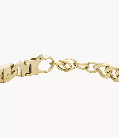 Drew Gold-Tone Stainless Steel Chain Bracelet - JF04465710 - Fossil