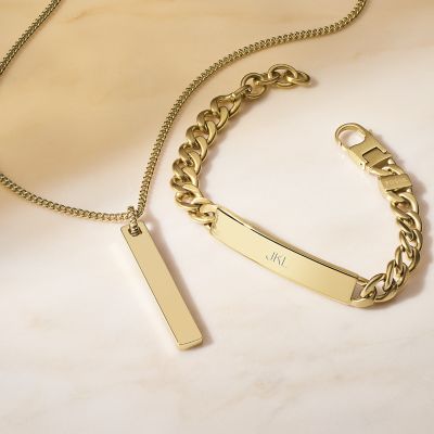 Drew Gold-Tone Stainless Steel Chain Bracelet