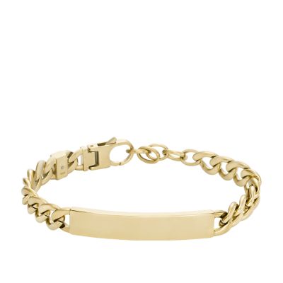 - - Stainless Steel Bracelet Drew JF04465710 Fossil Gold-Tone Chain