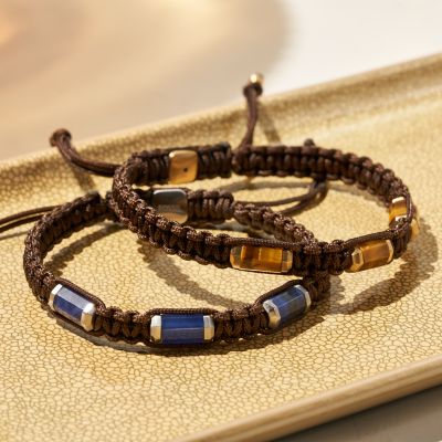 All Stacked Up Sodalite Station Bracelet - JF04470040 - Fossil