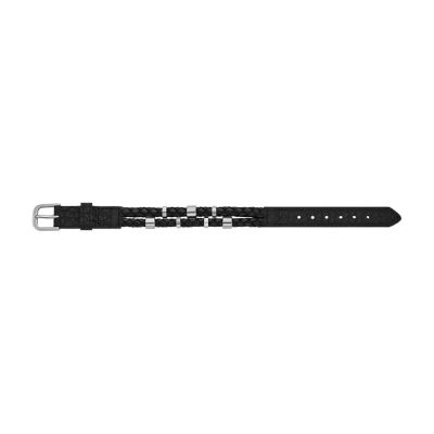 Leather Essentials Strap - Black JF04473040 - Fossil Bracelet Leather