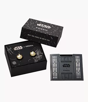 Star Wars™ Resistance Gold-Tone Stainless Steel Hoop Earrings