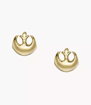 Star Wars™ Resistance Gold-Tone Stainless Steel Hoop Earrings