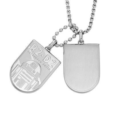 Star Wars™ R2-D2™ Stainless Steel Dog Tag Necklace  JF04477040