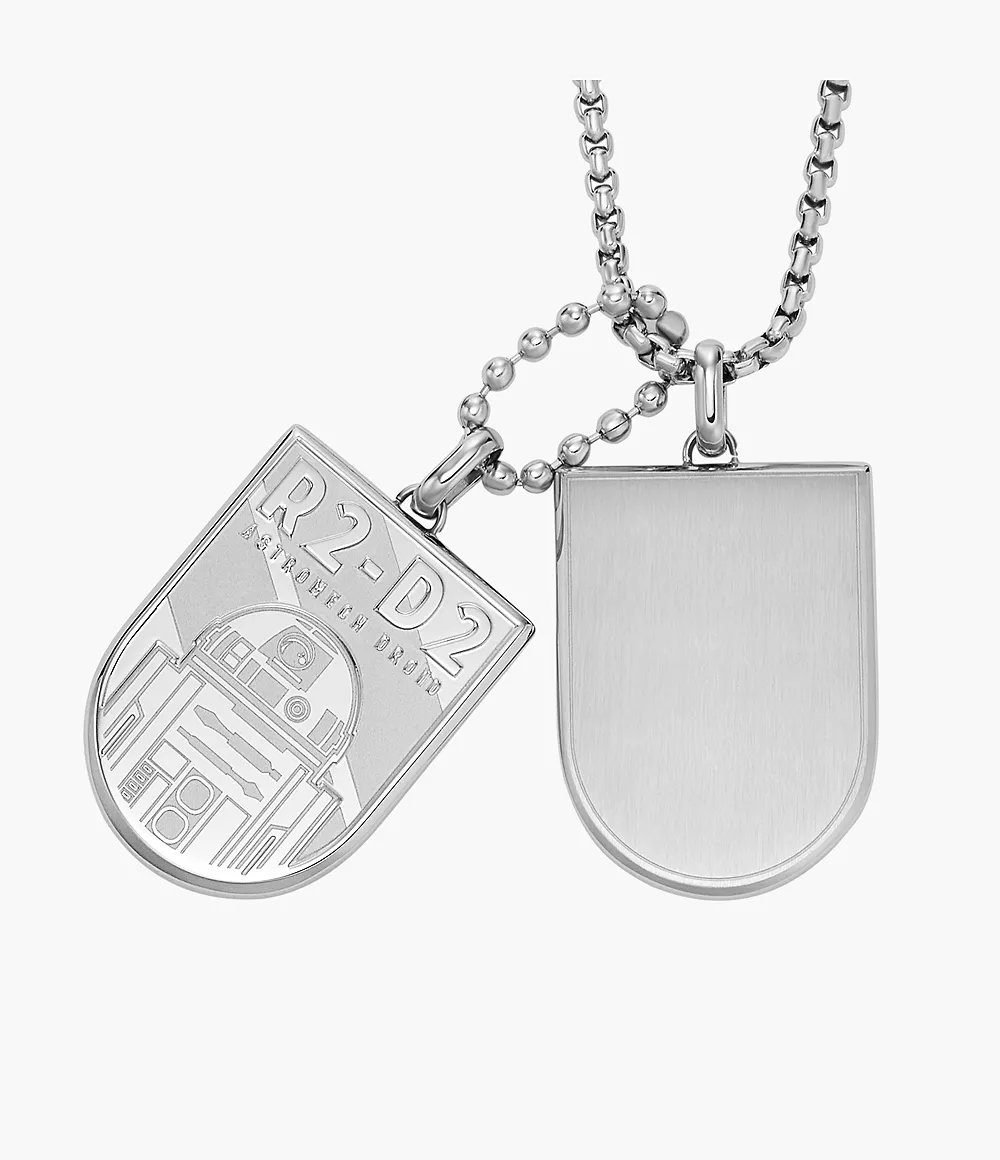 Star Warstm R2-D2tm Stainless Steel Dog Tag Necklace  JF04477040

