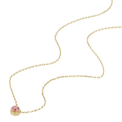 Barbie Dusk Sky Gemburst Pearl Gold Star Chain Leather Necklace